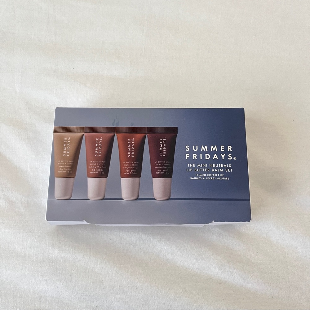 summer fridays neutral mini lip set